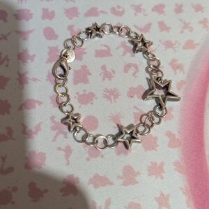 Sterling Silver Star Charm Bracelet